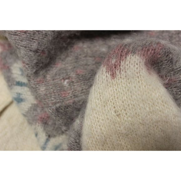 Vintage Ice-Knit Icelandic wool knit button front jacket S - Picture 7 of 14